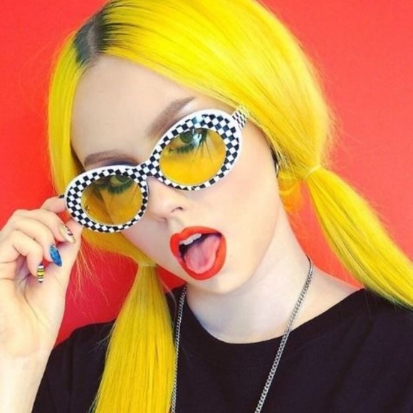 Long Yellow Lace Wigs